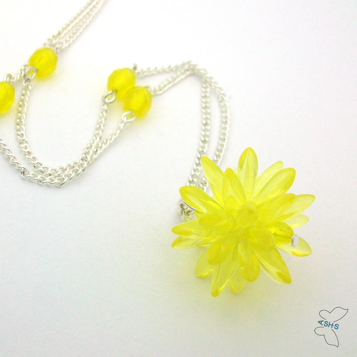 Ježura žlutý průhledný na krk