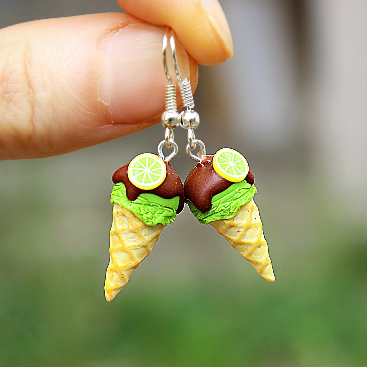 Limetkové zmrzliny s čoko polevou 