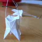 Origami náušnice - Zoubek od víly