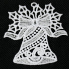 Vyšívaný zvoneček 1 ks