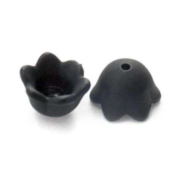 Zvonek 10x6 mm - 5 ks - černý