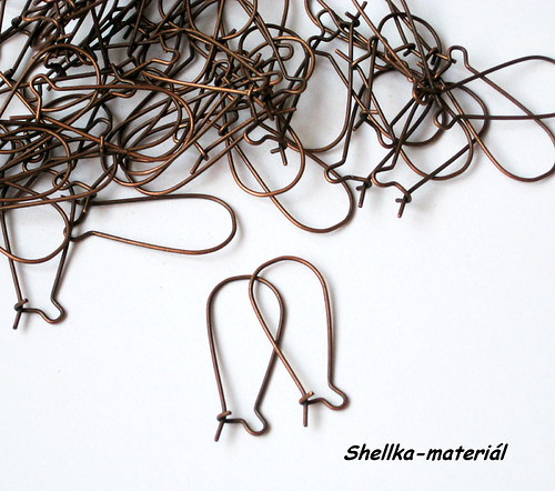 1385.Náušnicové háčky/ 28x12mm/ 20 kusů