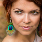 Chloe- Peříčkové náušnice