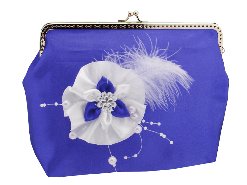 Dámská společenská kabelka modrá 1185