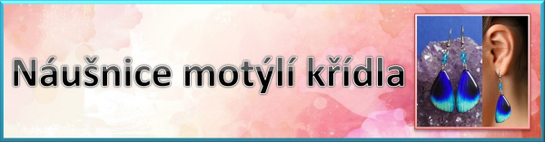 Náušnice motýlí křídla